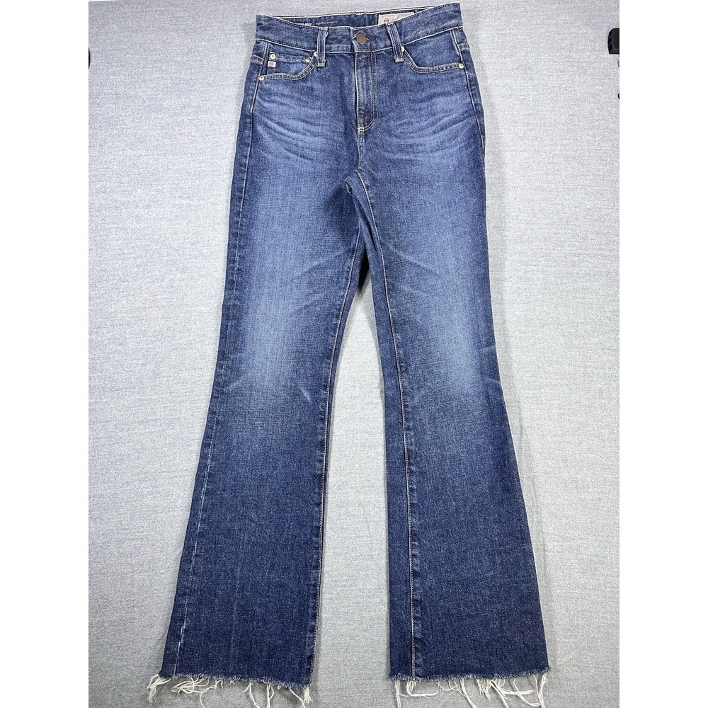 AG Alexxis High Rise Vintage Raw Hem Boot Cut Jeans‎ Size 25 EUC Made In Japan